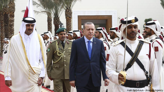 turkish-troops-march-for-qatars-support-escalation-in-the-gulf-crisis