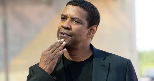 Giant Denzel Washington celebrated by Hollywood01 Denzel