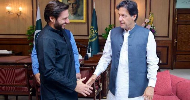 Shahid Afridi meets PM Khan and discussed welfare projects projects