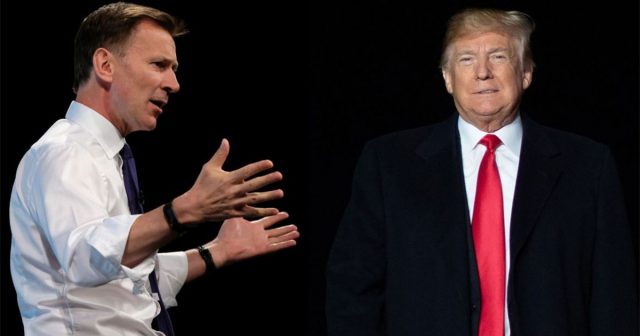 UK's Hunt slams Trump's disrespectful comments Hunt