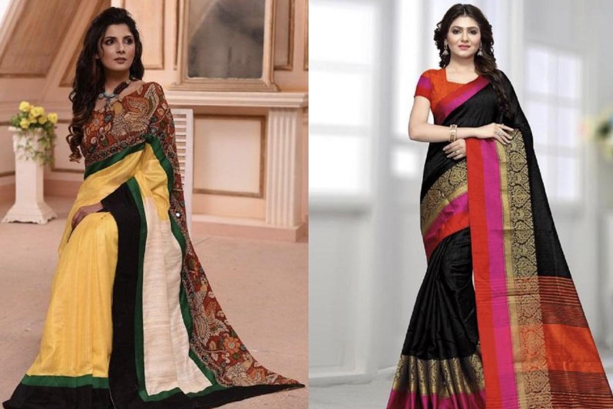 Traditional Bhagalpuri Silk Saree Designs Global Village Space