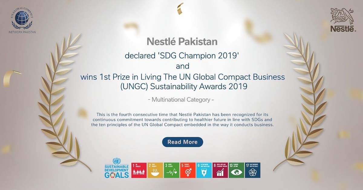 Nestlé declared as Sustainable Development Goal Champion