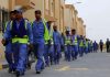 workers protest in qatar