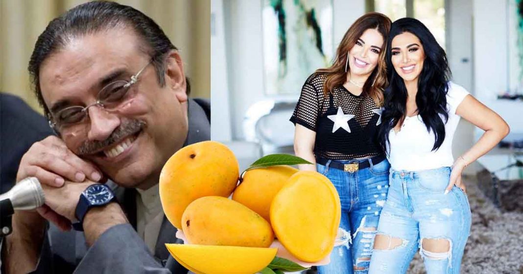 Mona Kattan mangoes Zardari