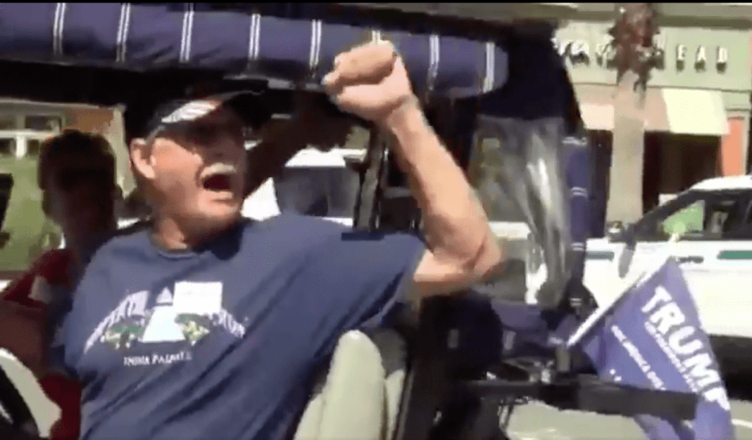 Trump tweets racist video