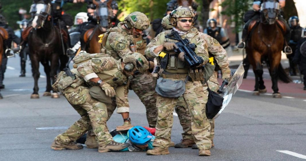 military use against protestors in US
