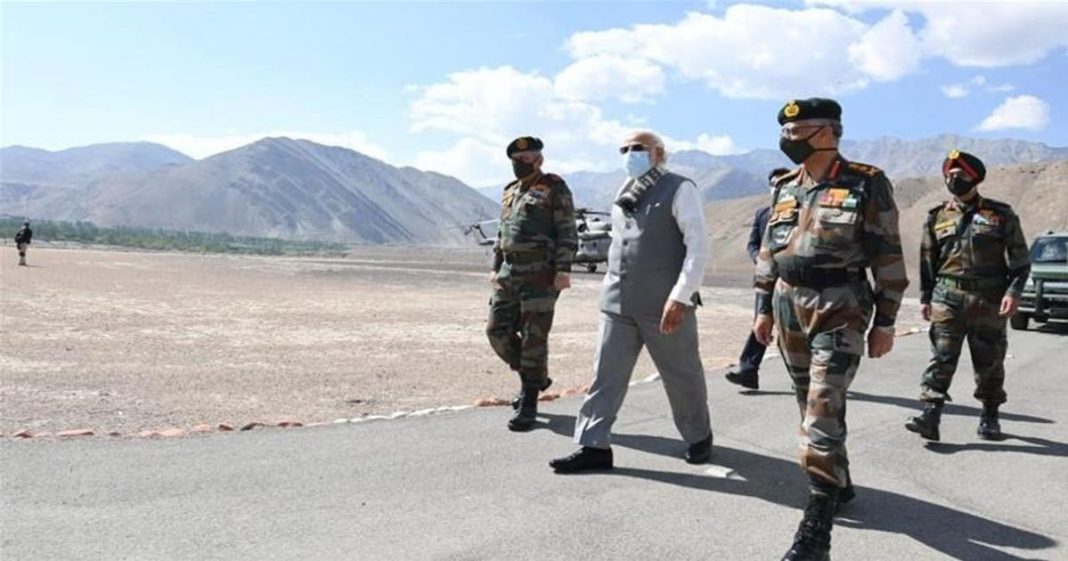 Modi visit Ladakh border