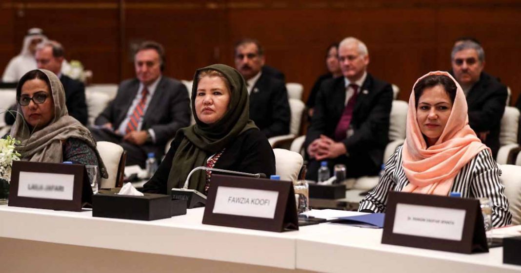 Afghan women negotiators