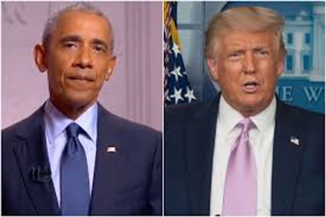 Obama reprimands Trump