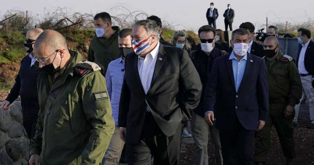 Pompeo visit Golan