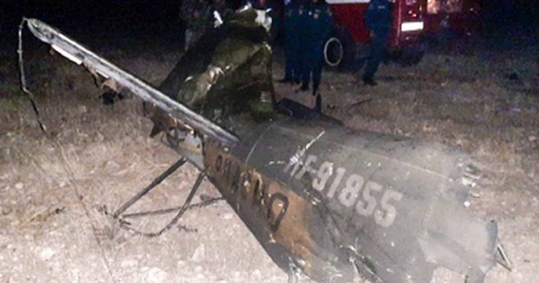 Russian helicopter shot down