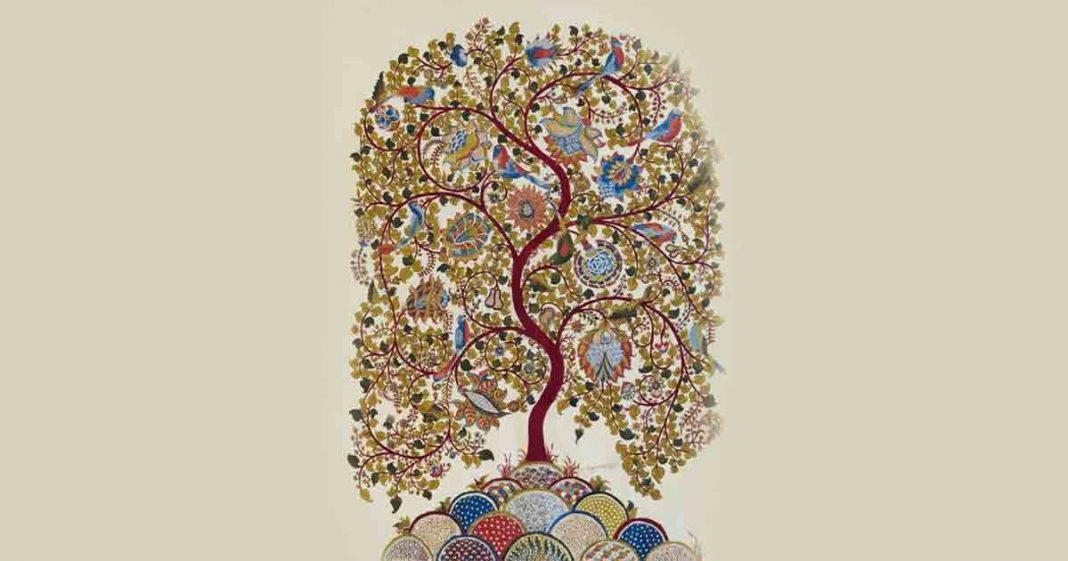 Kalamkari fabric art