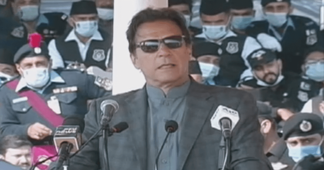 PM Khan at police line parade