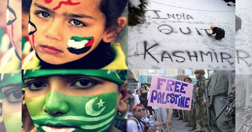 Palestinians and Kashmiris