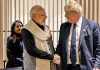 Johnson visit India
