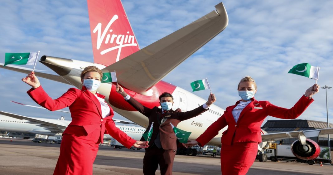 Virgin Atlantic flight Pakistan