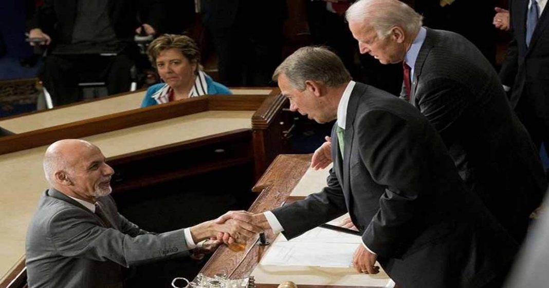 Ghani Biden pressure on Taliban