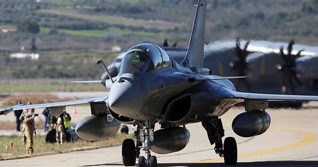 Rafale cut power line