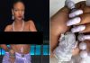Rihanna topless Hindu god photo