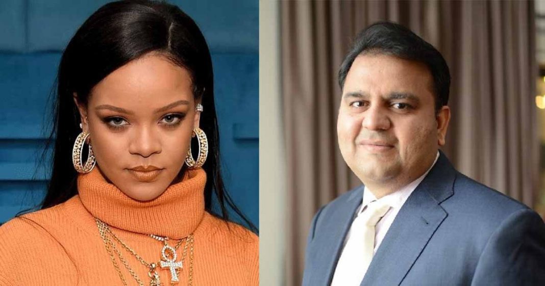 Rihanna's tweet Fawad Chaudhry