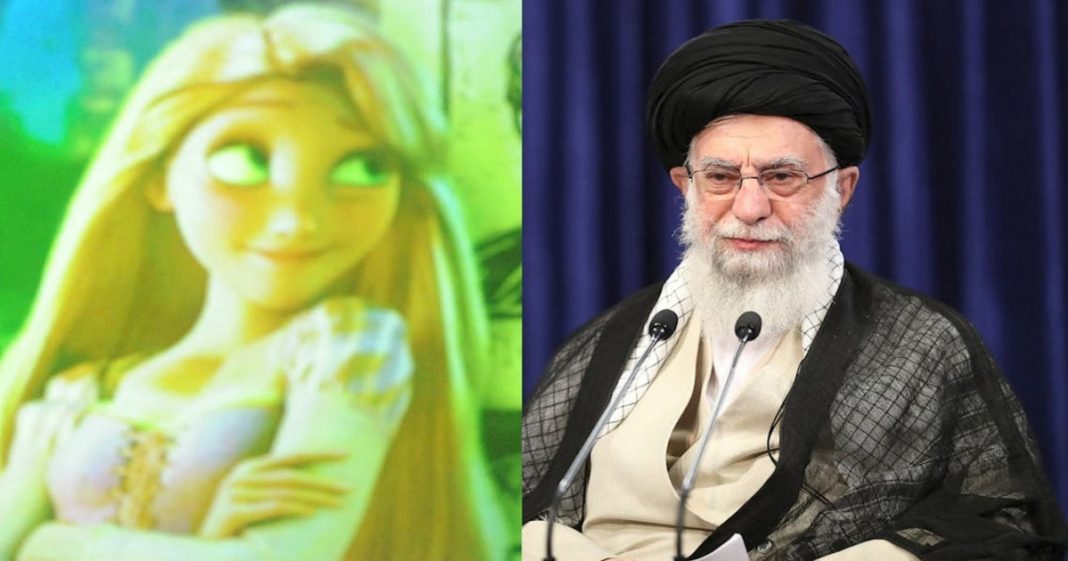 Iran leader hijab cartoon