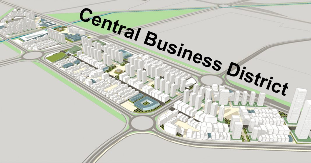 CGI of CBD Lahore. Economic