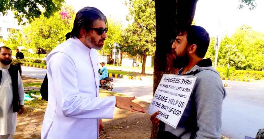 Syrian family shelter home