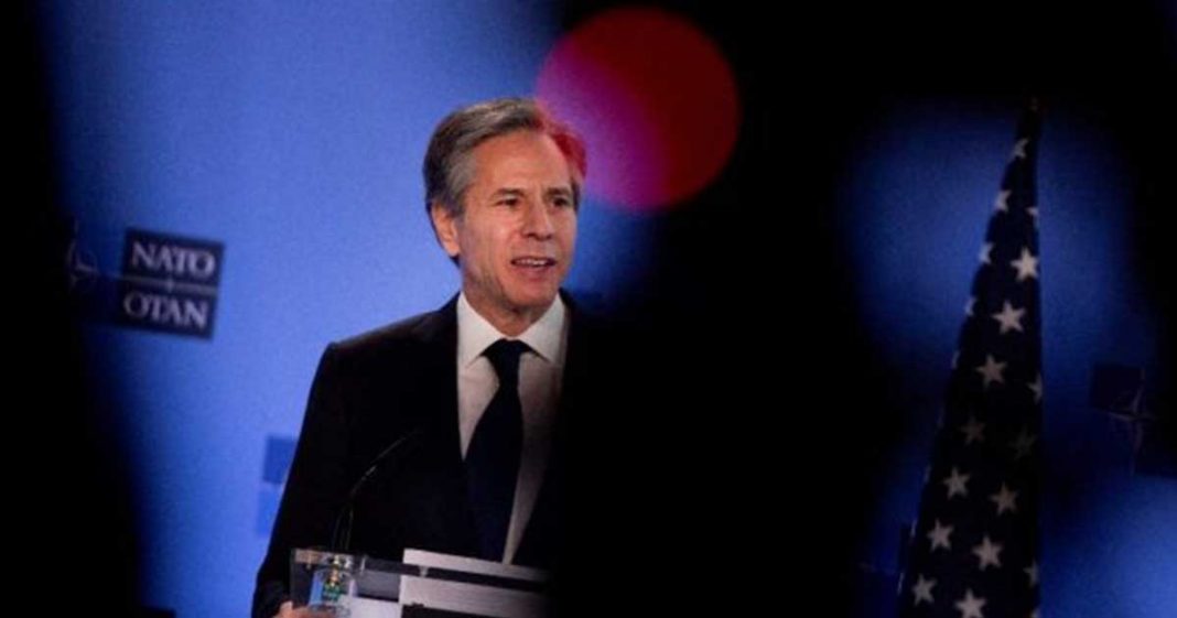 Blinken leaves NATO allies