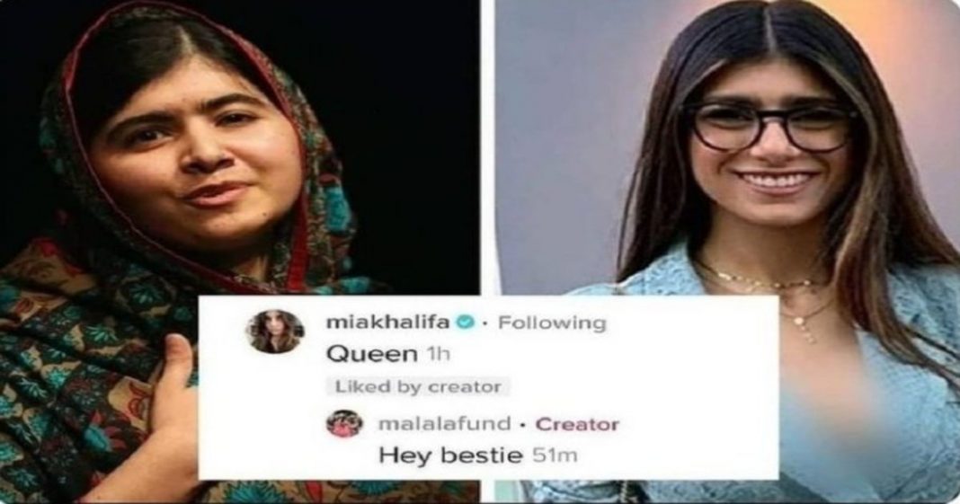 Malala Yousafzai Mia Khalifa