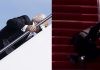 Joe Biden stumbles stairs