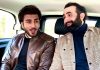 Imran Abbas sitting in car with ertugrul actor