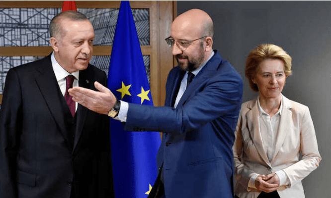 EU officials visit Erdogan