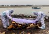Covid-19 corpses in Ganges river