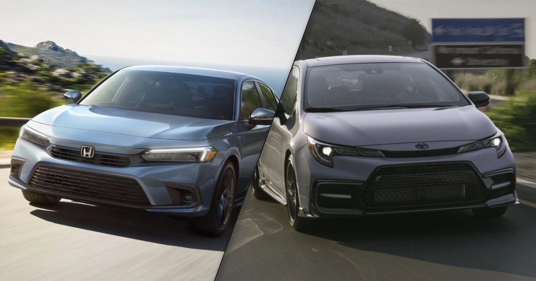 Honda Civic 2022 vs. Corolla 2021