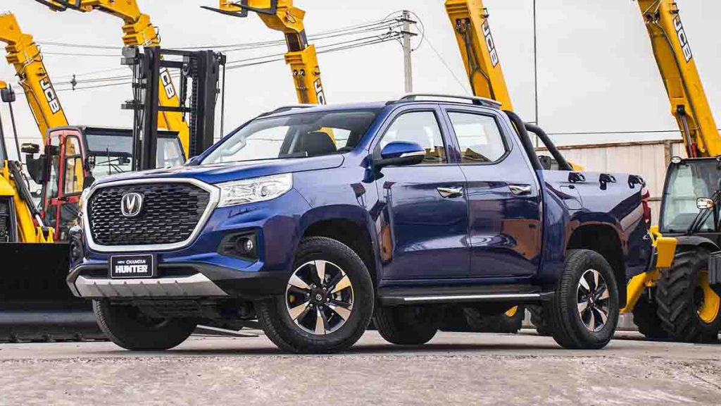 Changan Hunter on a dock