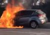 KIA Sportage catches fire