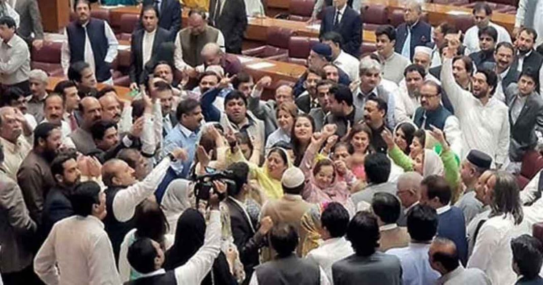 PML-N creating chaos in Assembly