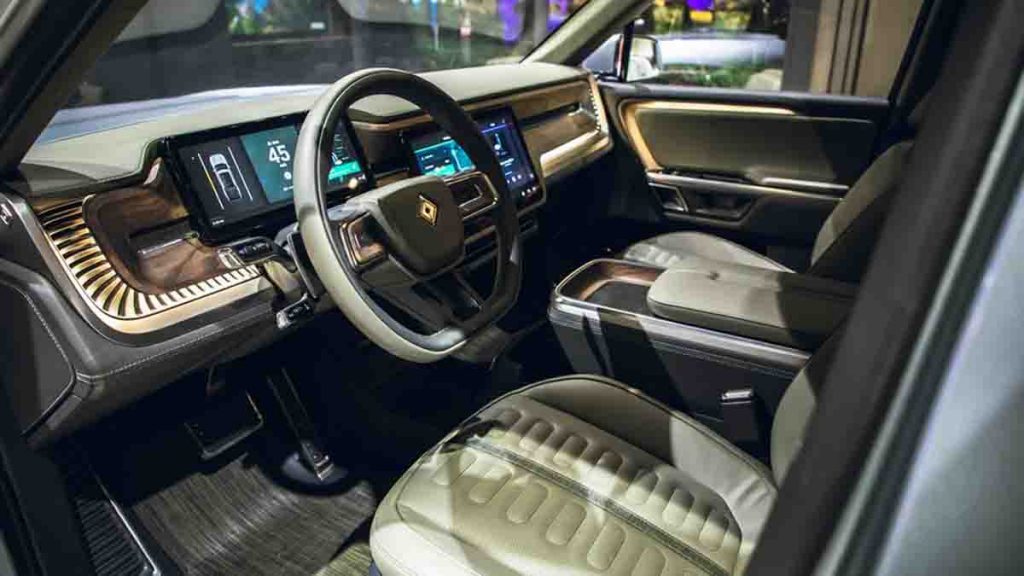 Rivian R1T's interior
