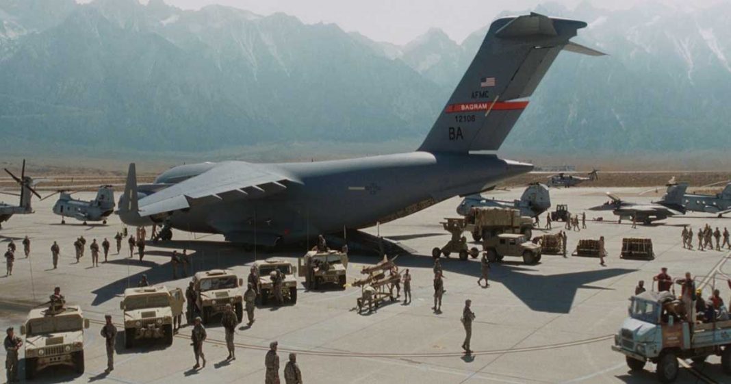Bagram Base to Afghan forces