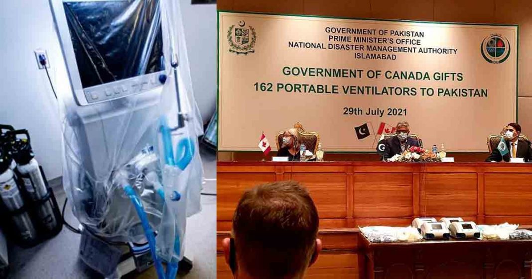 mobile ventilators to Pakistan