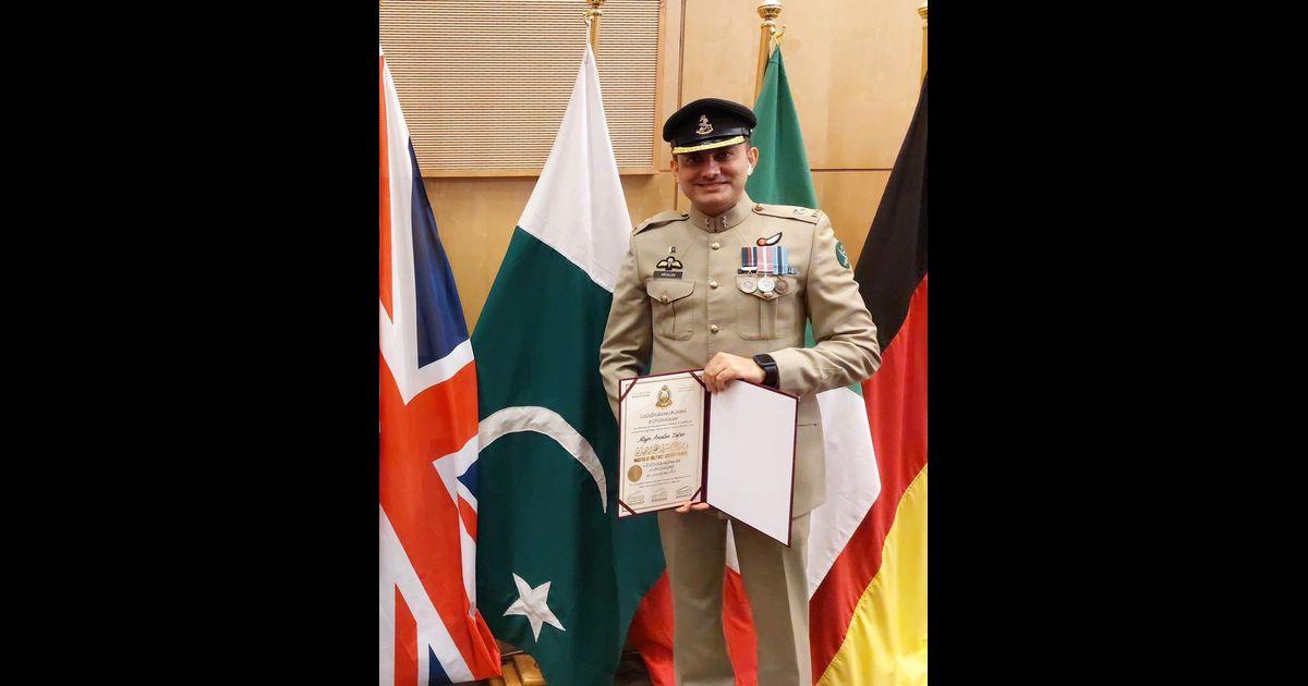 Pak Army Major Arsalan Zafar secures 1st spot in Kuwait