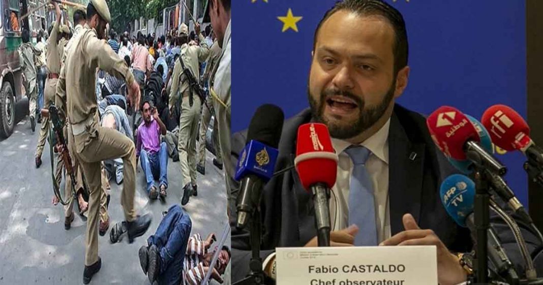 EU back down on Kashmir