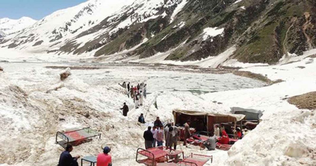 Glacier melt in Gilgit