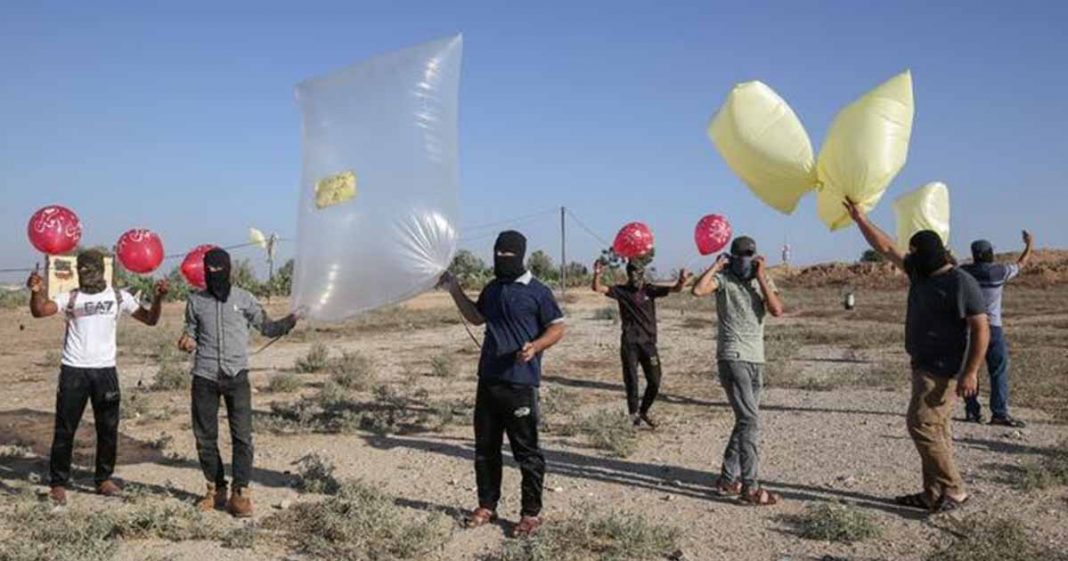 Gaza incendiary balloons