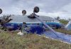 Russian passengers plane survive