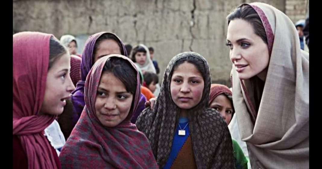 Angelina Jolie Instagram Afghan