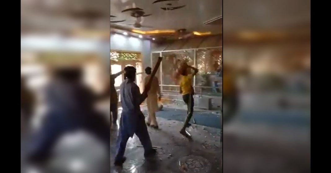 men arrested Hindu temple