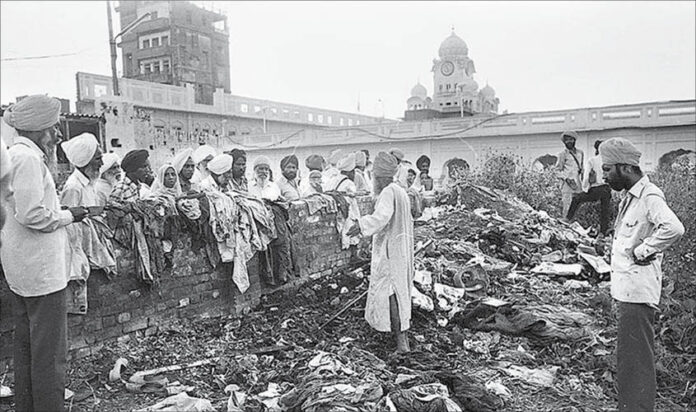 The aftermath of Operation Blue Star.
