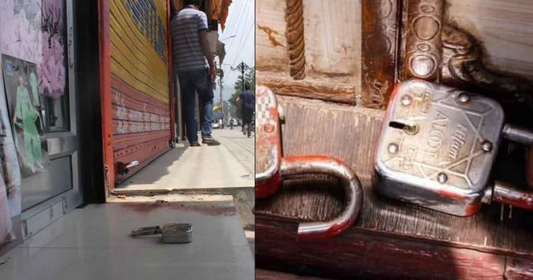 Indian forces break locks