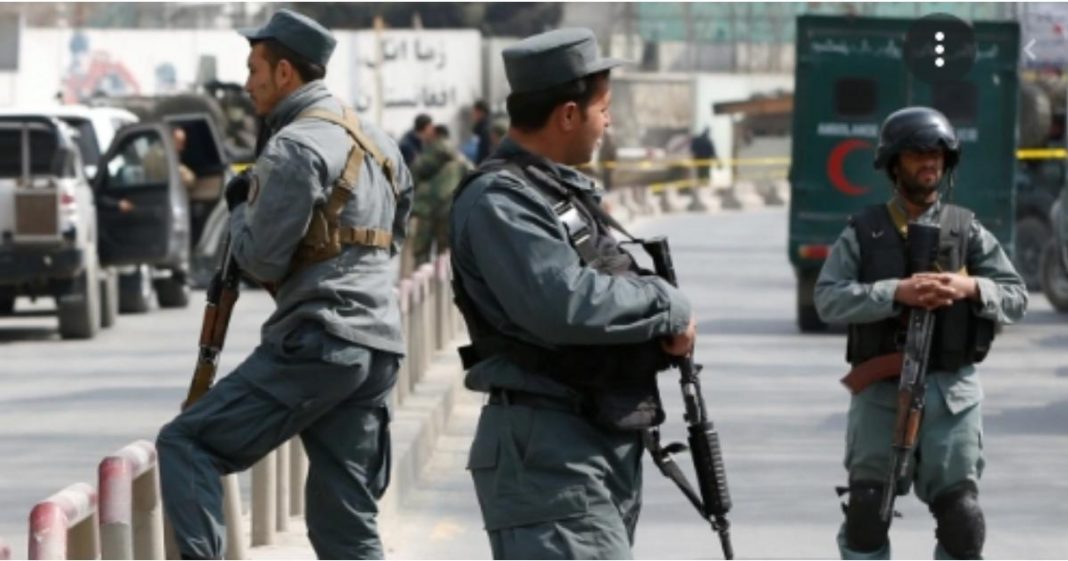 Afghan Police, airport, Taliban